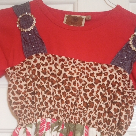 Vintage Couture Dress Of Many Colors Size 8 - Picture 4 of 8